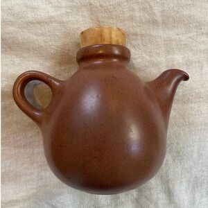 Heath Ceramics Brown Teapot with Cork Lid